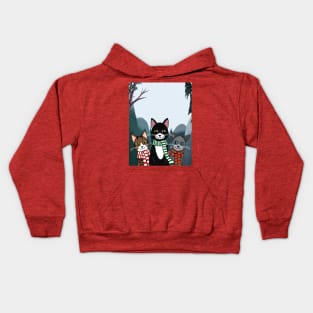 Winter Cat Kids Hoodie